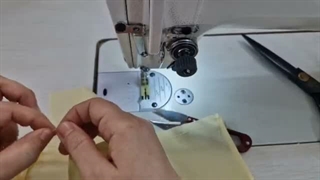 دوخت یقه شل دوبل