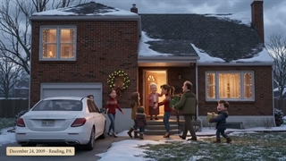 Christmas Eve Arrival at Oma’s House in Reading, PA (3D animation)