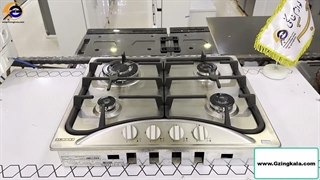 گاز رومیزی 4 شعله استیل البرز مدل S-4653 i