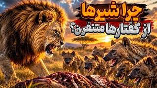 چرا شیرها از کفتارها متنفرند؟