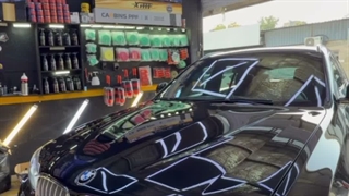 احیای رنگ 3 مرحله ای و سرامیک بدنه و چراغ های BMW